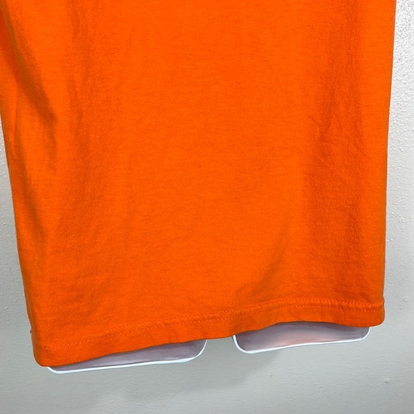Famous Stars and Straps Shirt Men Medium Orange Graphic Short Sleeve Tee Casual - Picture 11 of 12